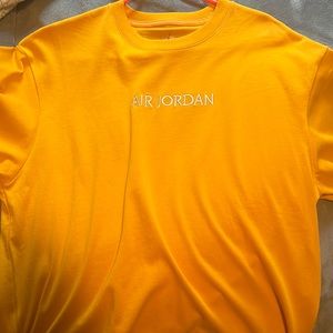 Air Jordan white stitch print